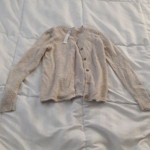 Girl's button sweater